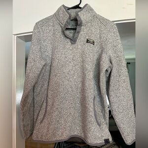 Womens LLbean sweater fleece pullover